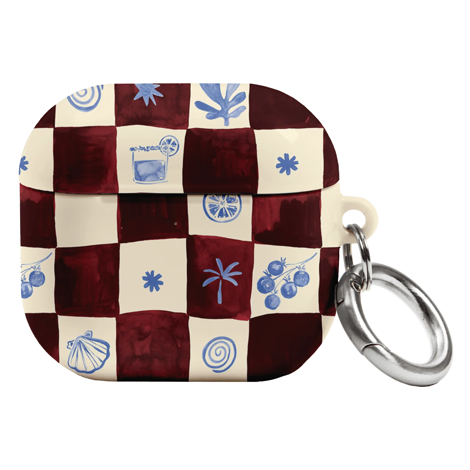 Afternoon Mezze Maroon AirPods Case