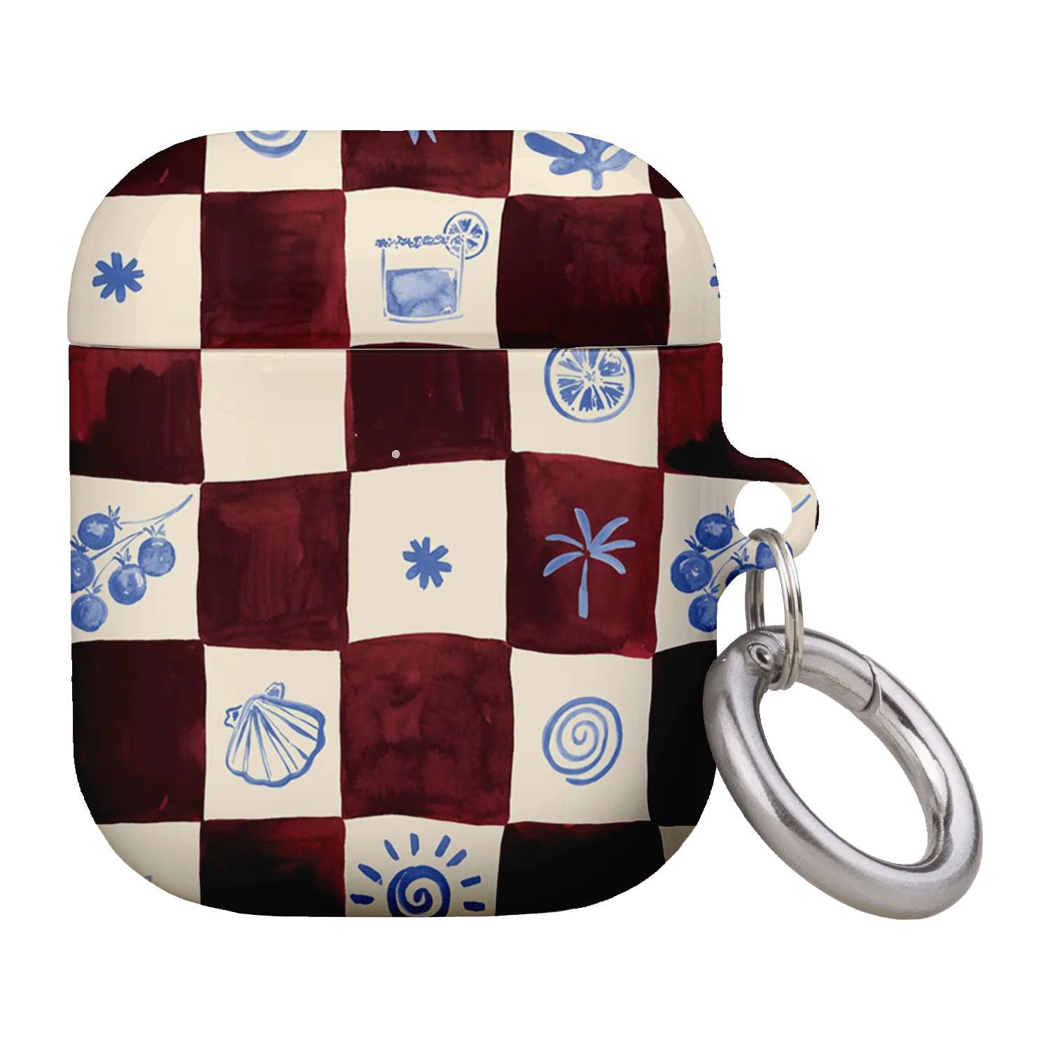 Afternoon Mezze Maroon AirPods Case - Image 5
