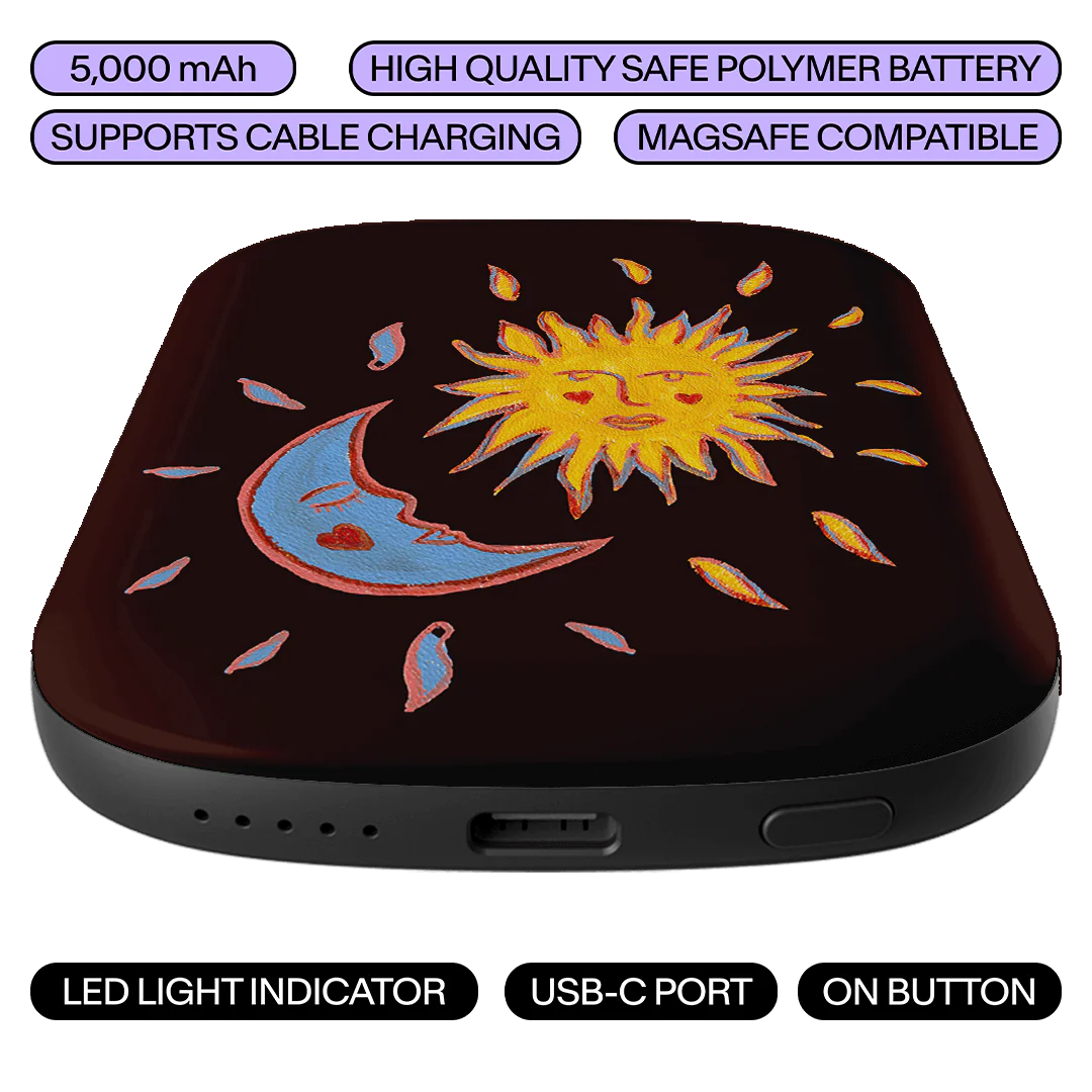 Sun & Moon Plum ChargePod MagSafe Power Bank - Image 3